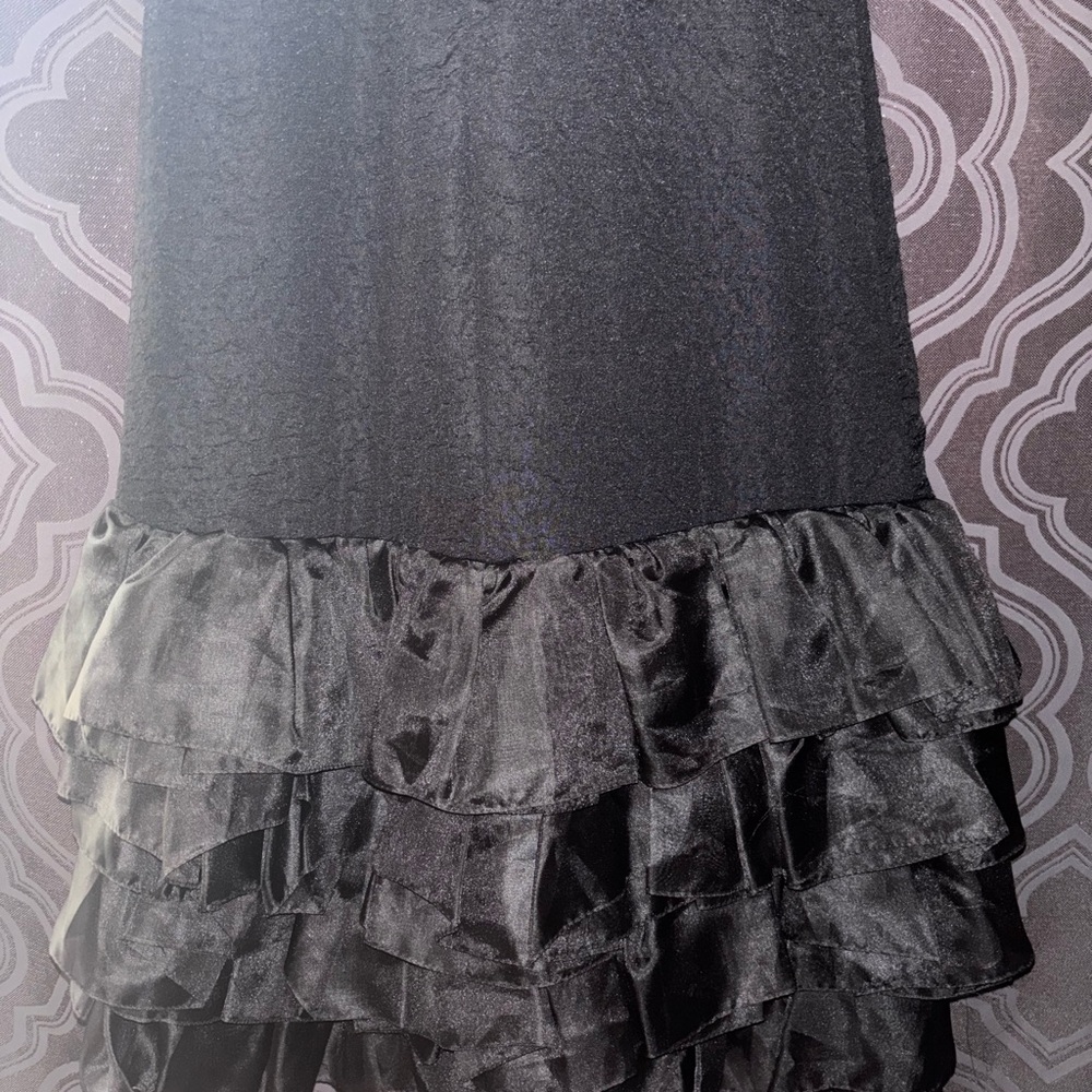 Vintage 80s Formal Black Dress - Picture 6 of 11